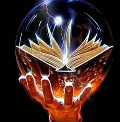 crystal ball and hand