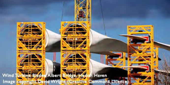 wind turbine blades albert bridge hedon haven