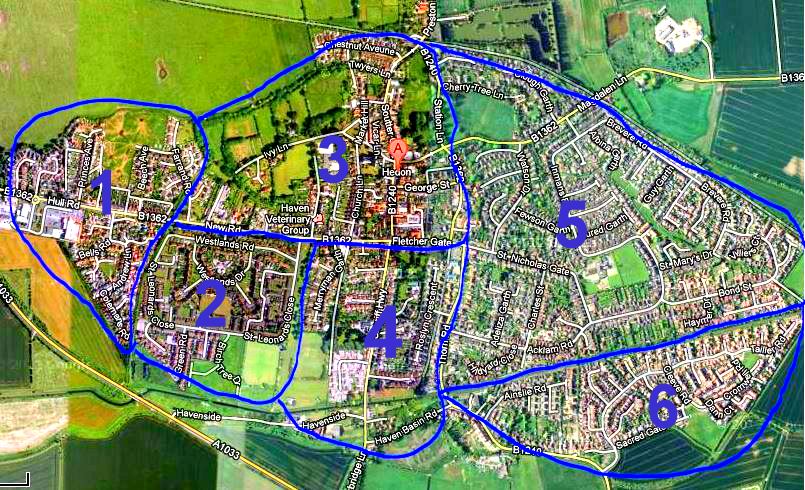 hedon google map areas