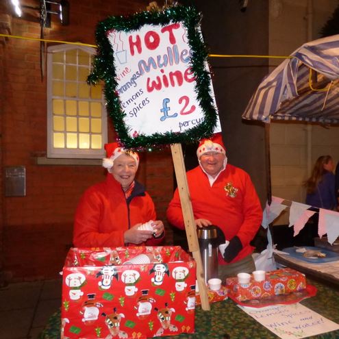 julie and alan marshall hot mulled wine for mayor charities