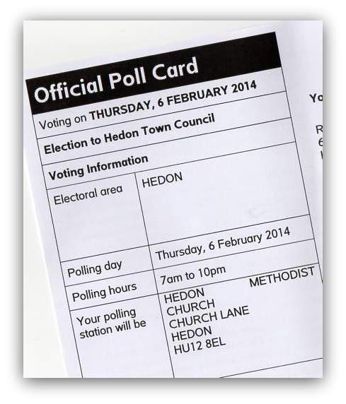 polling card 2014001