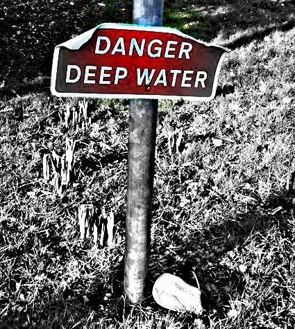danger deep water