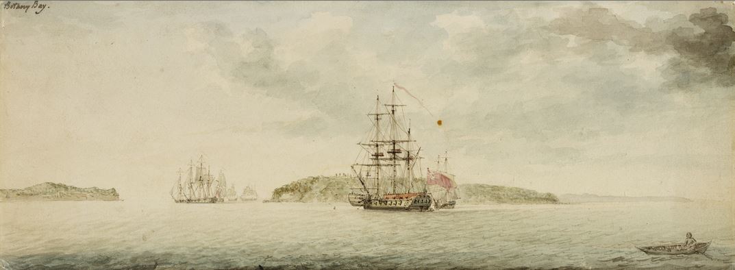 botany bay new south wales 1789 watercolour by charles gore snip