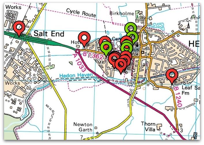fix my street map of reports