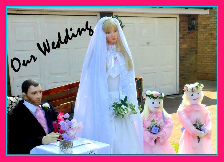 wedding scarecrows