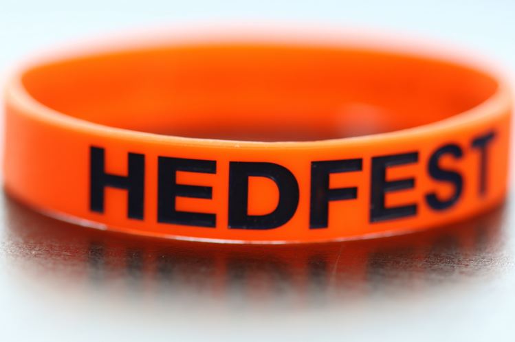 hedfest wrist band orange 2