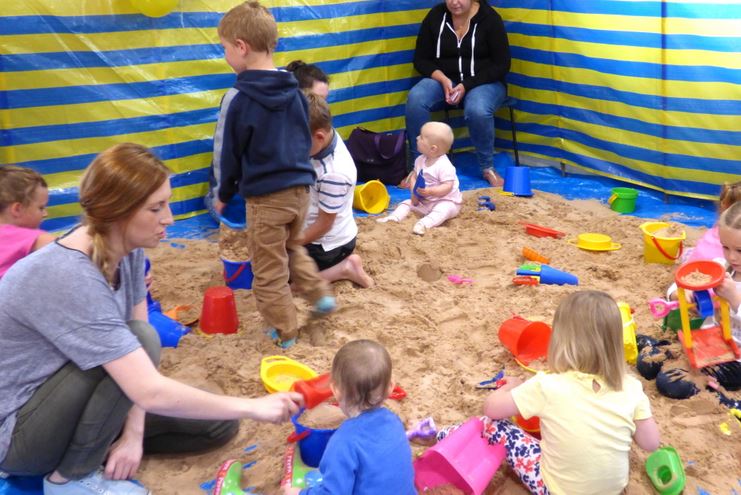 seaside beach scene