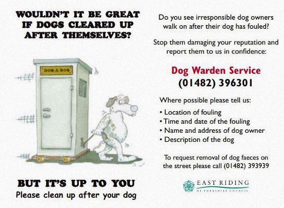 dog warden leaflet