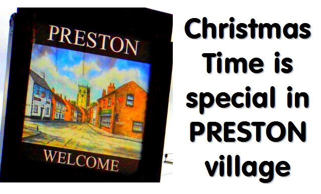 preston christmas welcome sign