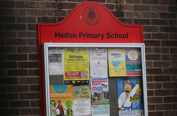 hedon primary school noticeboard snip