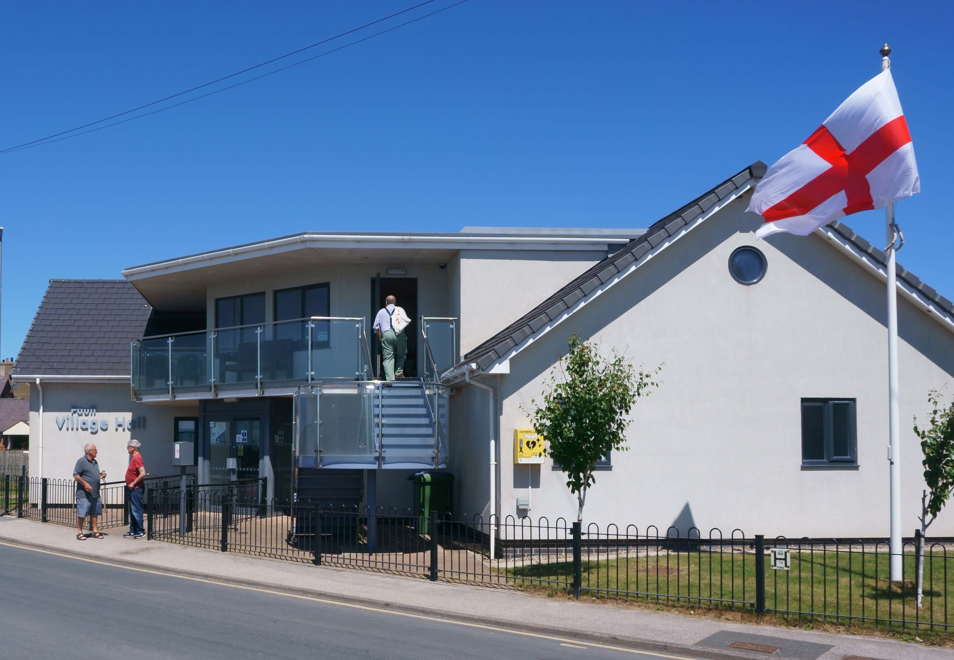 paull village hall st george flag snip