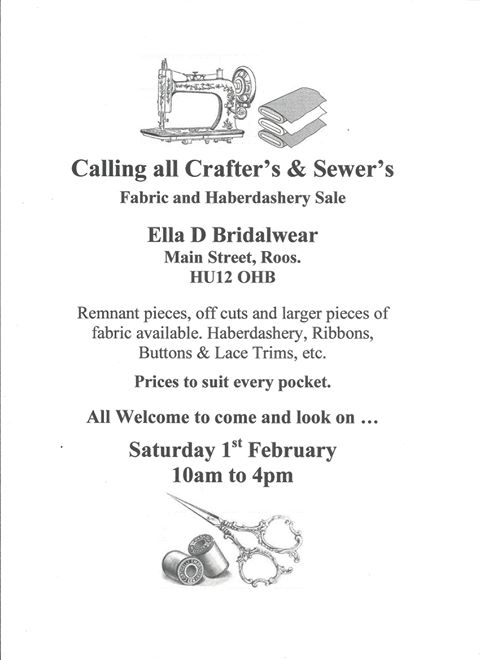 fabric sale poster