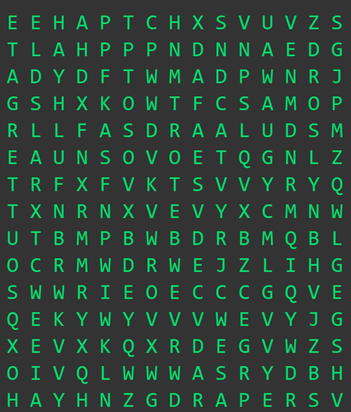 wordsearch example