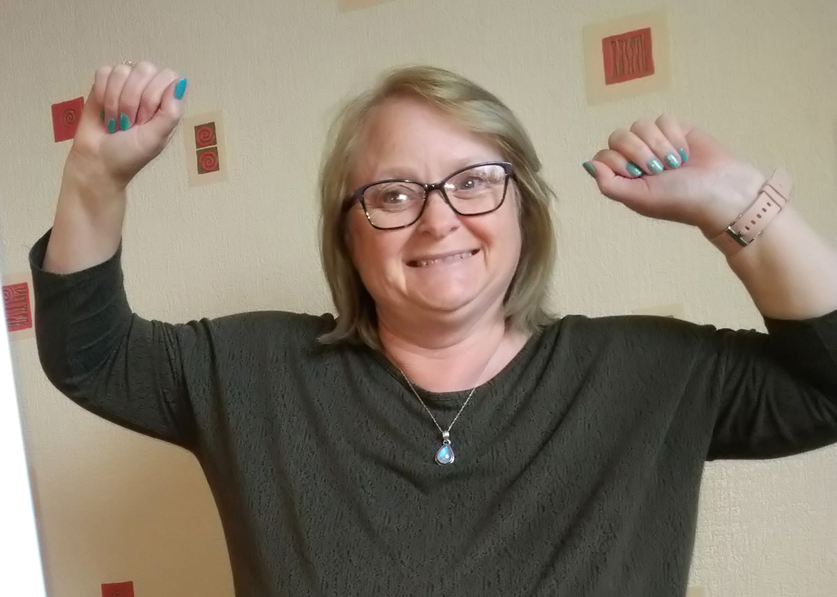 Yvonne Billany step challenge completed cropped
