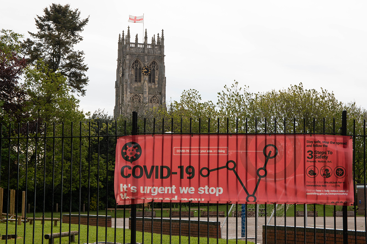 Church George Cross Covid School Gate