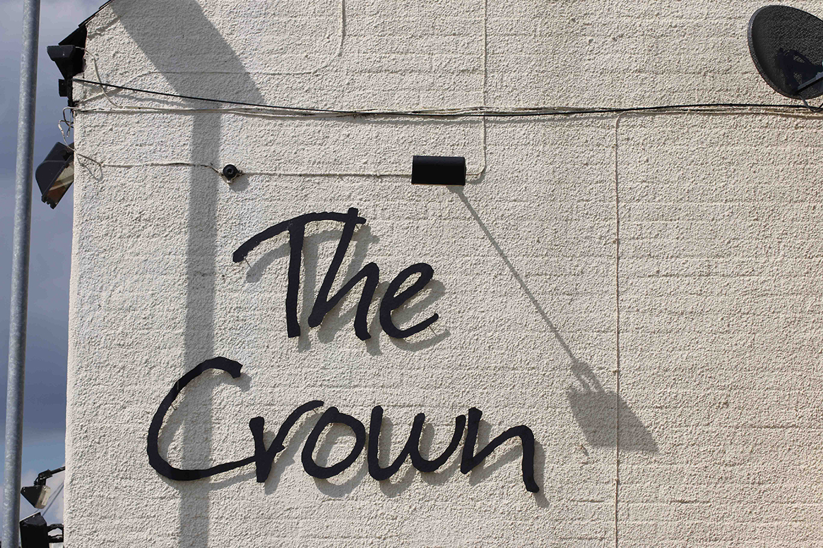The Crown signage web
