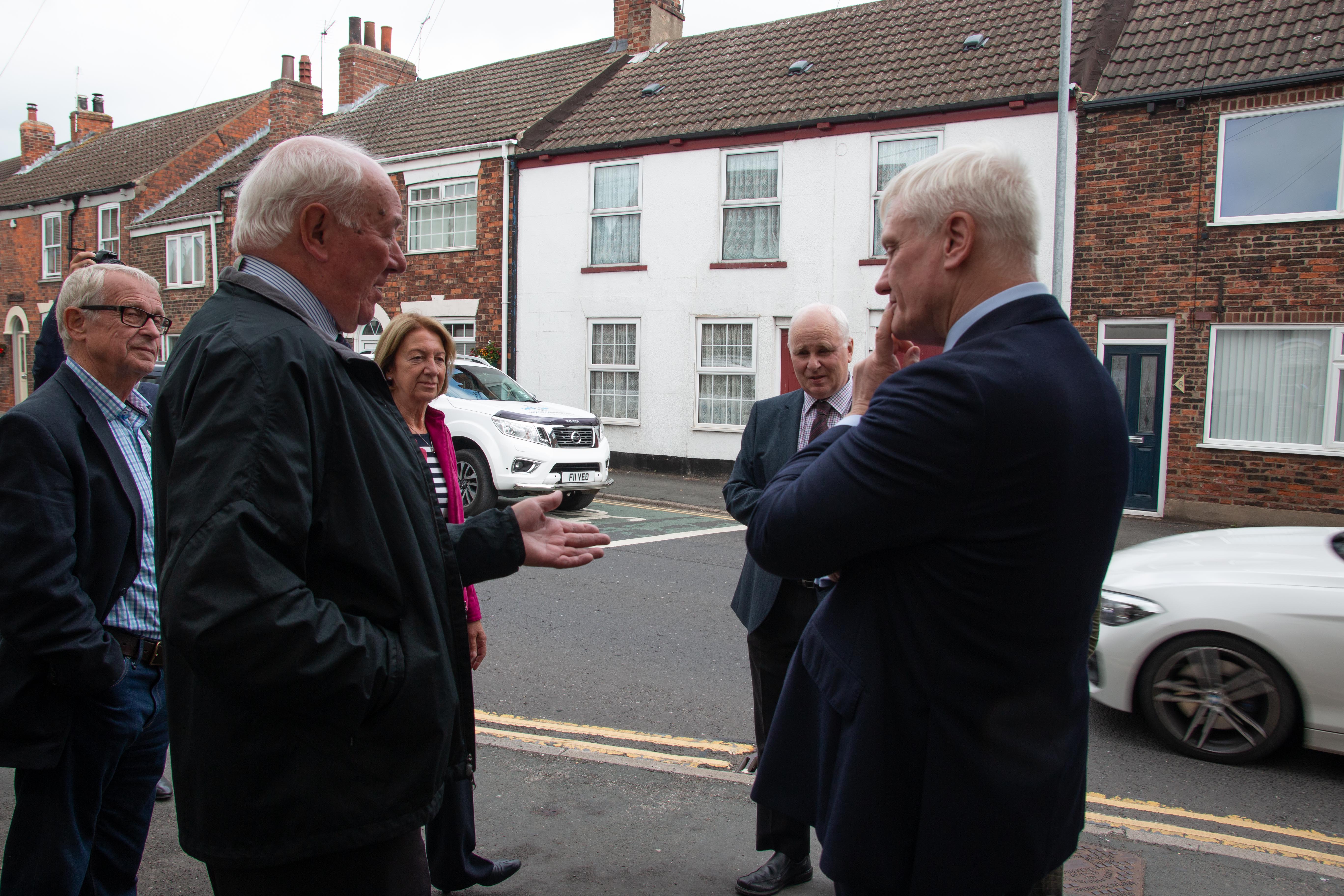 Cllr Ian Ireland and MP Graham Stuart