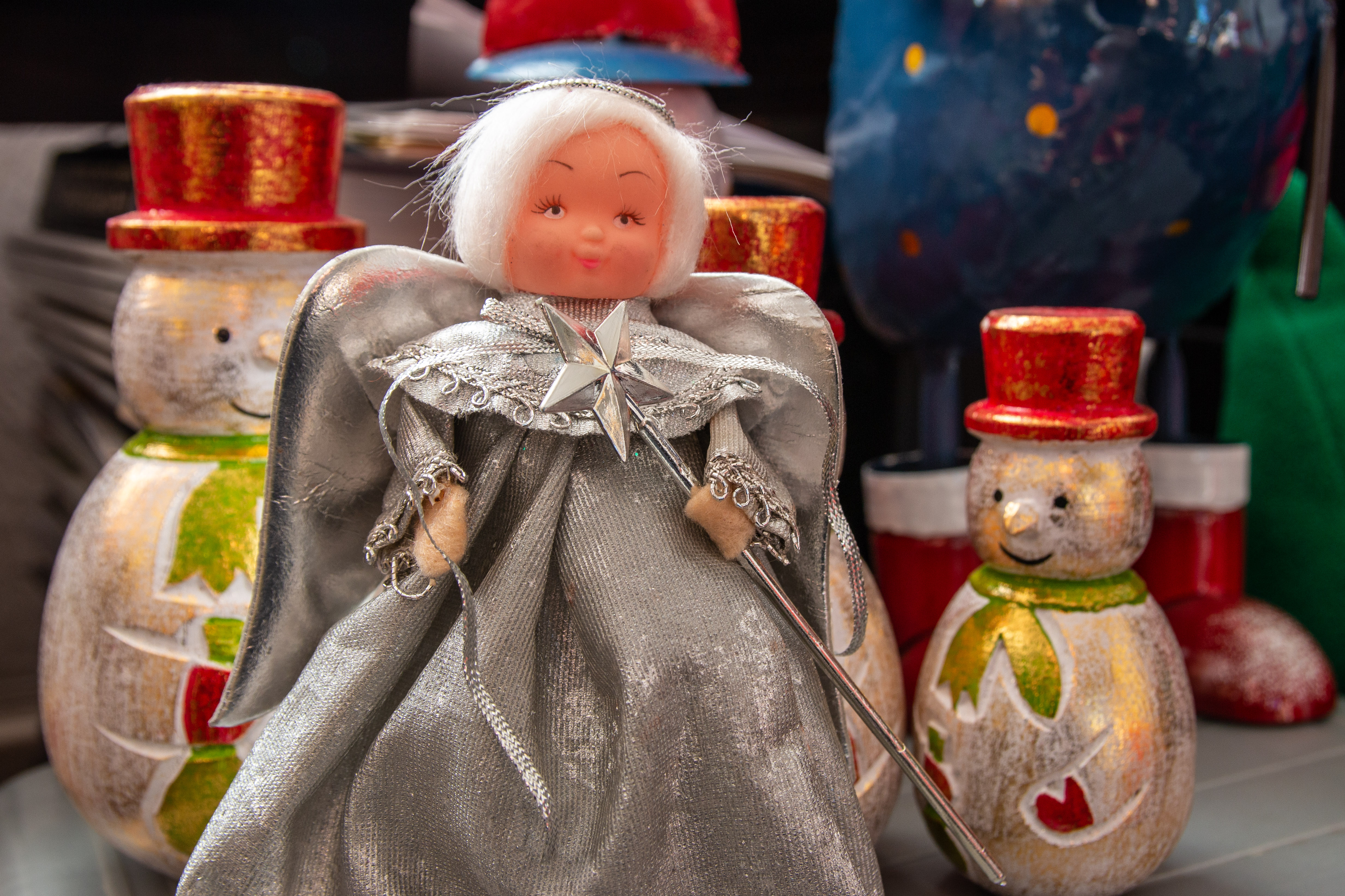 Angel and Snowmen