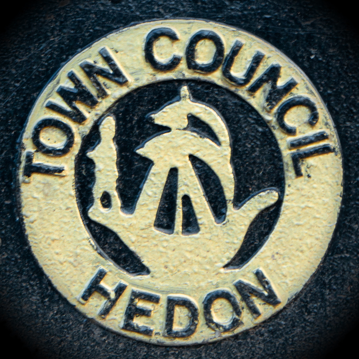 Town Council logo litter bin