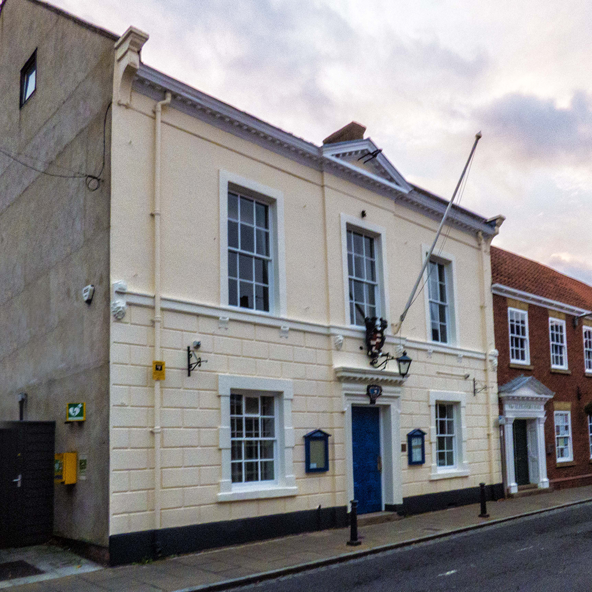 Hedon Town Hall angle side view web