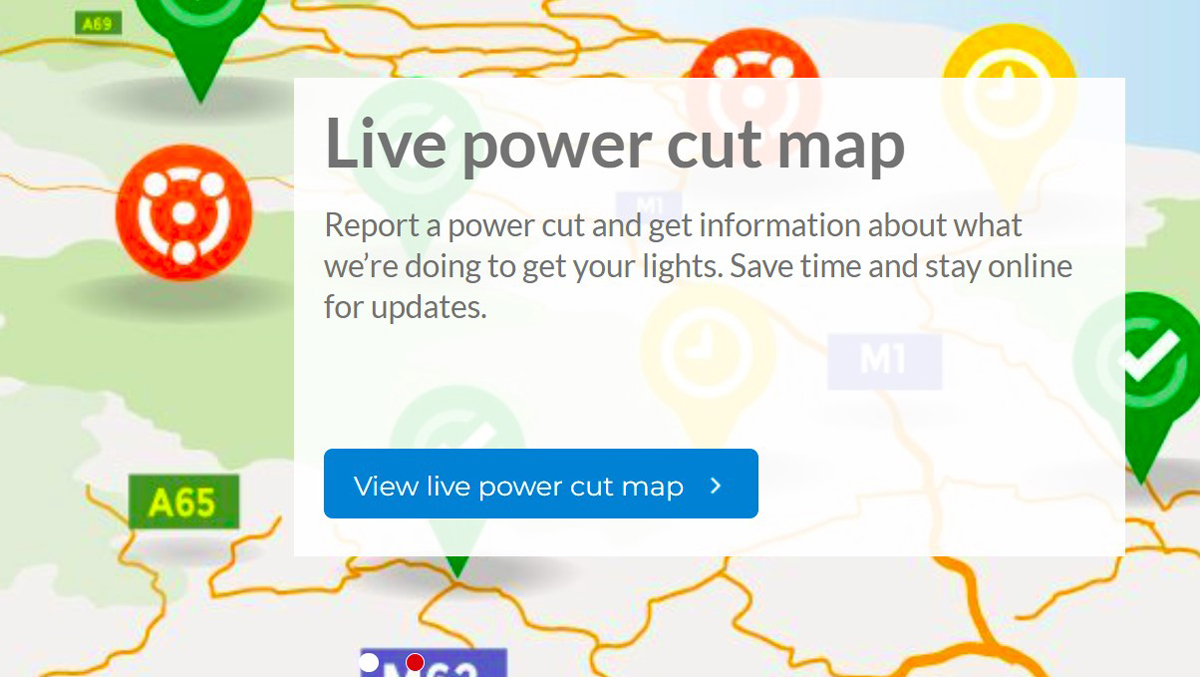 Live Power Cut Map web