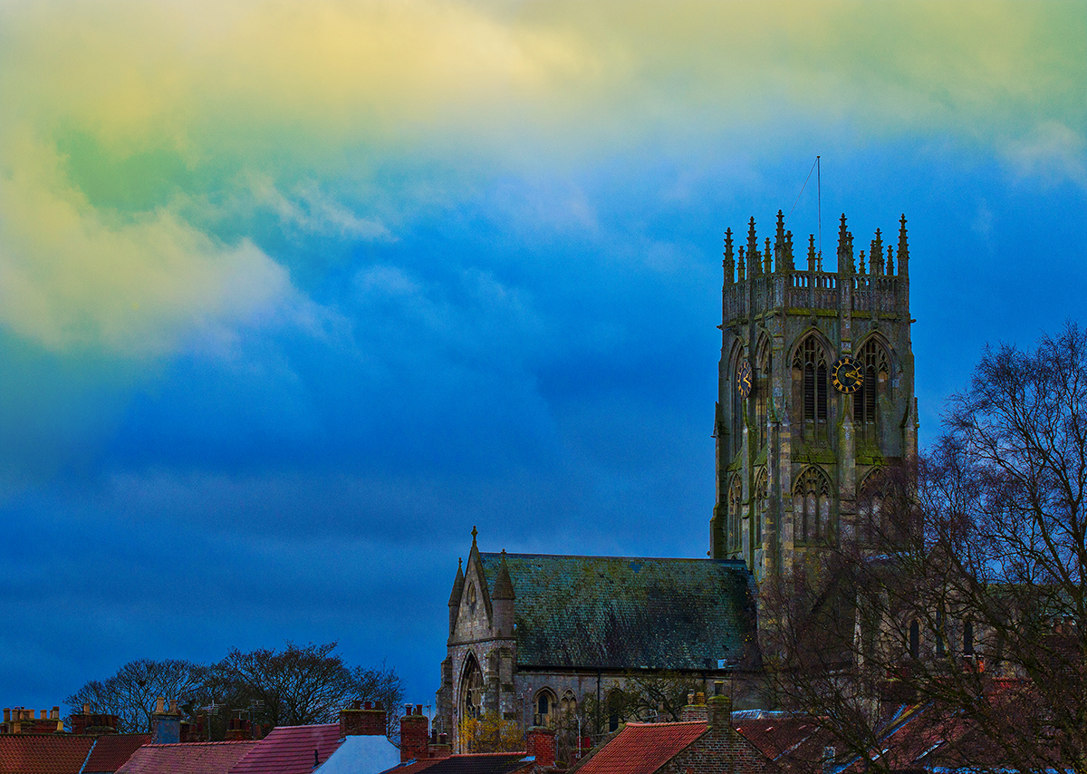 Church dusk yellow