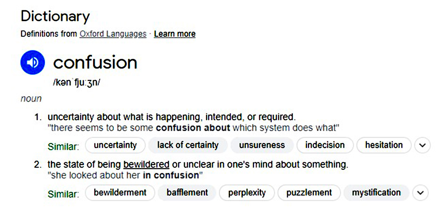 Confusion