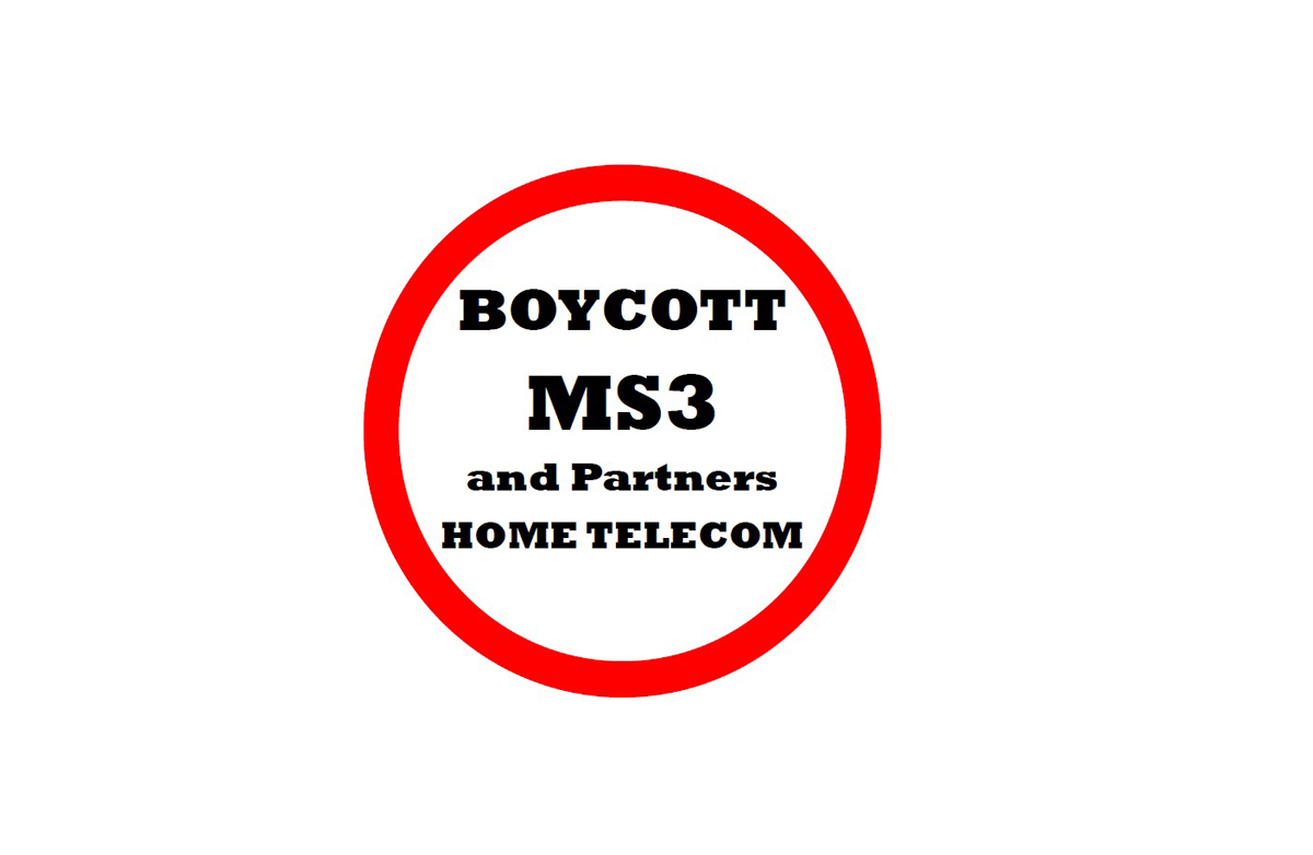 Boycott Home Telecom logo