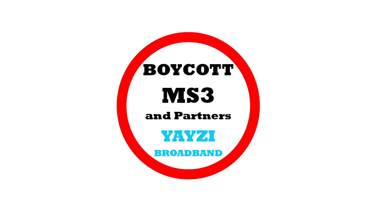 Boycott YAYZI BROADBAND