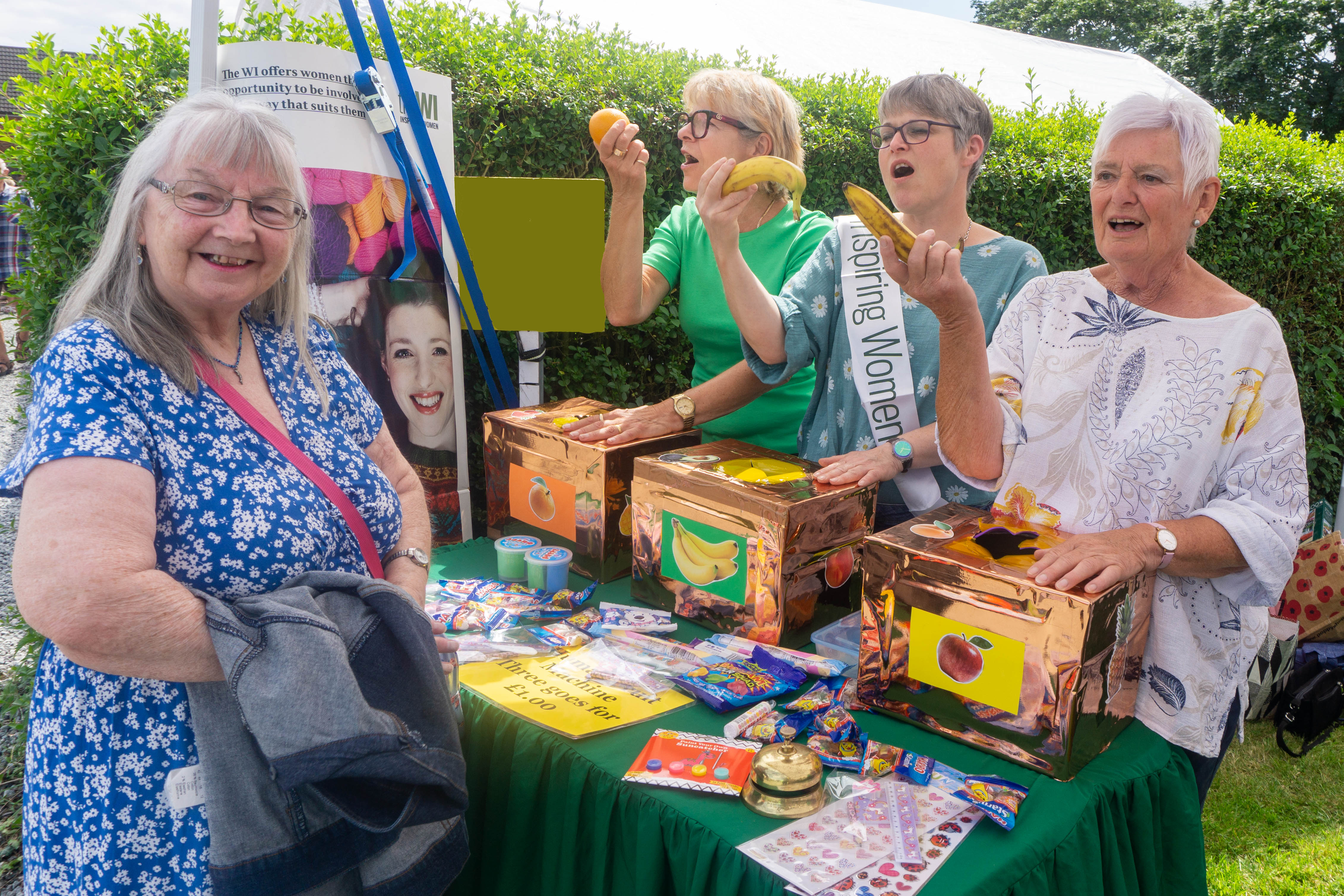 Janice plays the Preston WI Fruit Machine Sue Linda Maureen