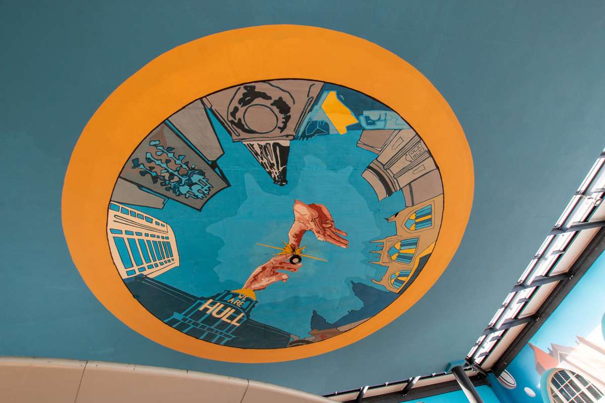 We are Hull Interchange ceiling artwork